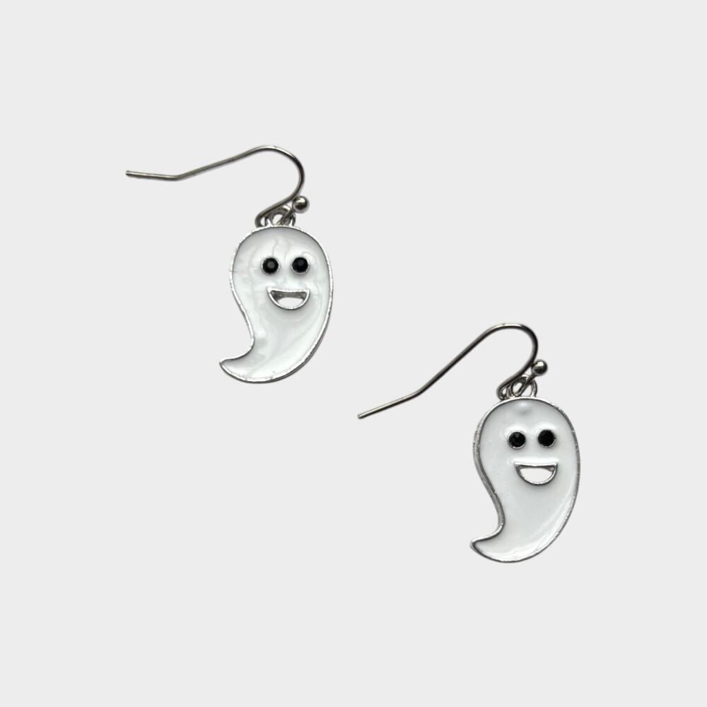 Small Happy Ghost Lightweight Earrings